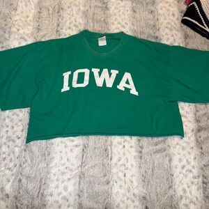 Green Iowa Crop Top